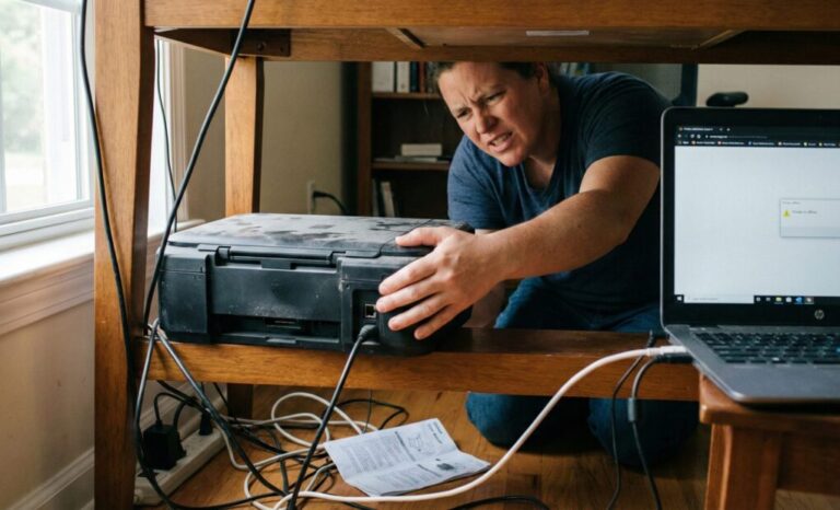 Troubleshooting a printer that shows as “Offline” but is connected